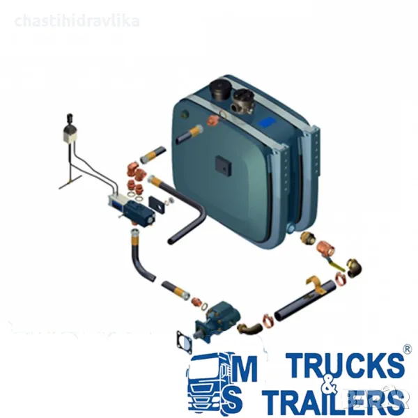 Еднокръгова хидравлична система HYVA за VOLVO скоростна кутия, снимка 1