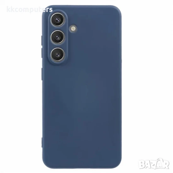 Силиконов кейс iPaky матиран, За Samsung Galaxy A56, Тъмносин, снимка 1