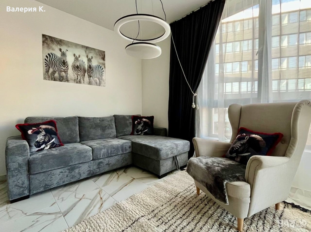 Двустаен апартамент под наем в кв. Малинова долина, снимка 1