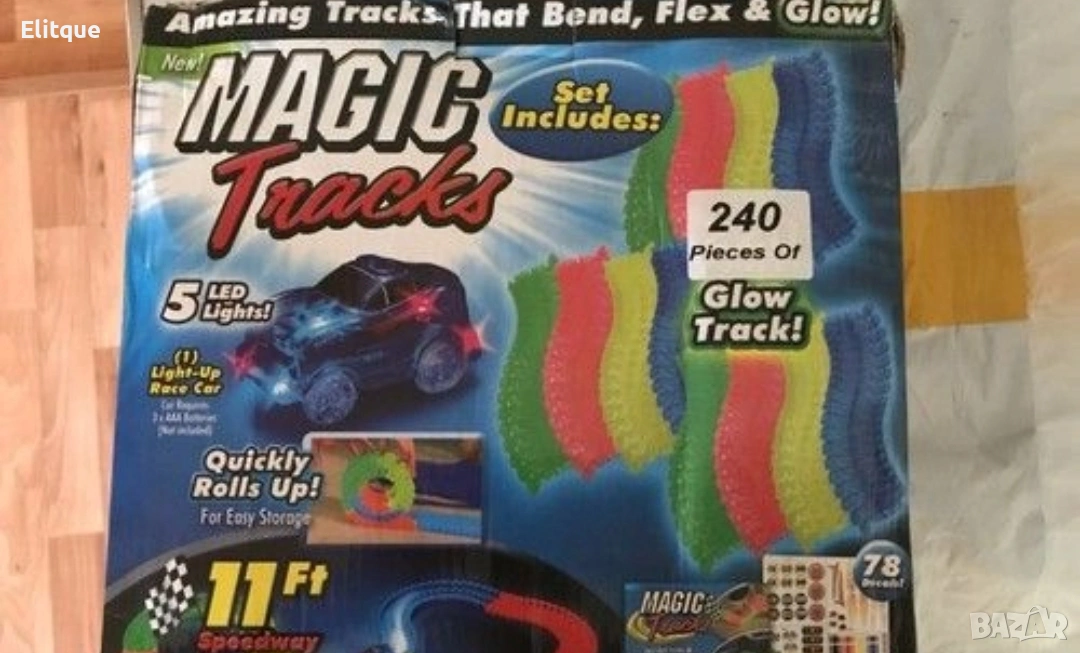 Magic Tracks – Детска светеща писта (220 части) 🚗, снимка 1