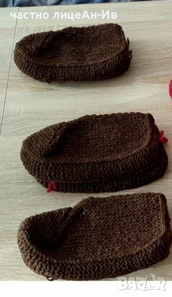 Нови,ръчно плетени терлици и чорапи, 100%вълна,за25лв, снимка 1