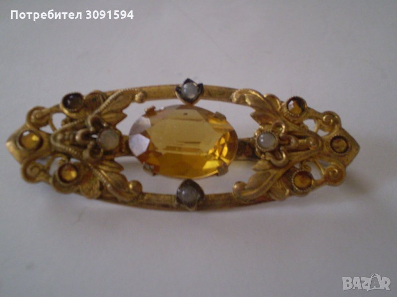 старинна дамска брошка игла , снимка 1