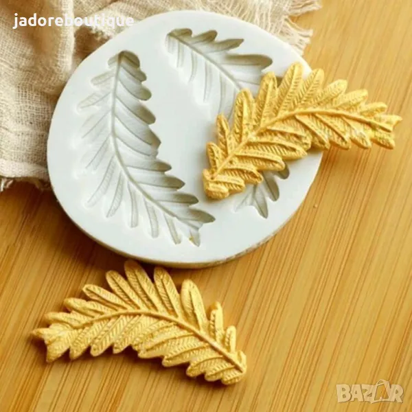 Силиконов молд 2 броя Листа, снимка 1