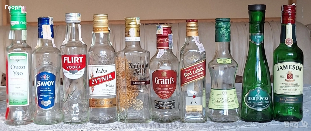 Празни бутилки от уиски,водка и , снимка 1