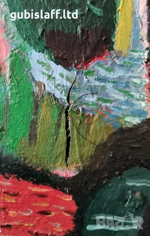 Картина, пейзаж, композиция, худ. Здравко Гановски, 1999 г., снимка 4 - Картини - 48035343