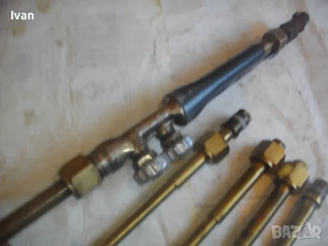 57см Оксиженна Кислород-Ацетилен Горелка Френска 5 бр.рамена №0-№6 с контактни дюзи и резервни дюзи, снимка 12 - Други инструменти - 47374766