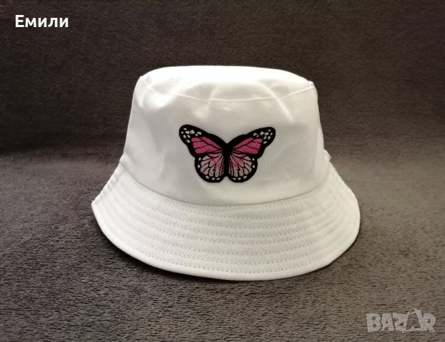 Двулицева шапка идиотка с пеперуди, снимка 3 - Шапки - 39922759