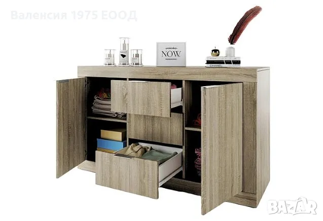 Скрин Сити 3075 сонома, орех или комбинация бяло/ арвен, снимка 4 - Скринове - 46493994