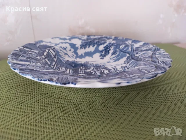 Чиния за супа в синьо и бяло, снимка 3 - Чинии - 55941587