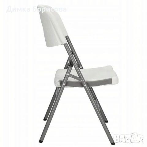 Комплект 4 броя сгъваеми кетъринг столове за градина и събития - удобни и издръжливи, снимка 6 - Столове - 53342111