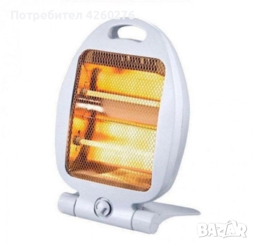 Кварцова печка за отопление с мощност от 800W и два отоплителни реотана DN1, снимка 5 - Отоплителни печки - 52117233