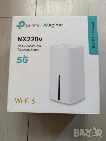 Рутер 5G WiFi 6 TP-Link NX220V, 4.67Gbps ,А1, снимка 2 - Рутери - 55844136