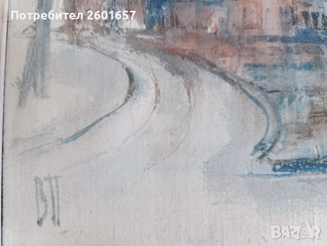 Венелин Петров. градски пейзаж, "Орлов мост"., снимка 4 - Картини - 55970595