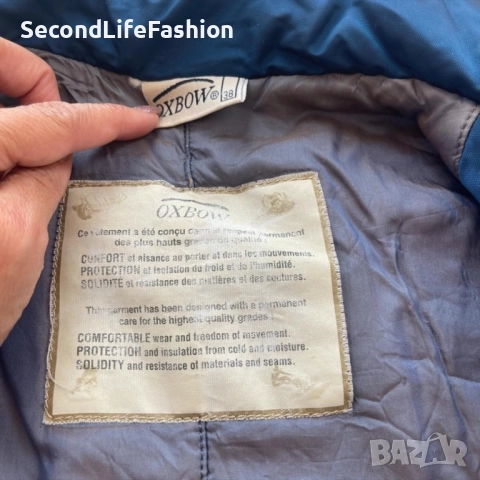 Винтидж дамско леко яке Oxbow размер XS синьо , снимка 6 - Якета - 52461336