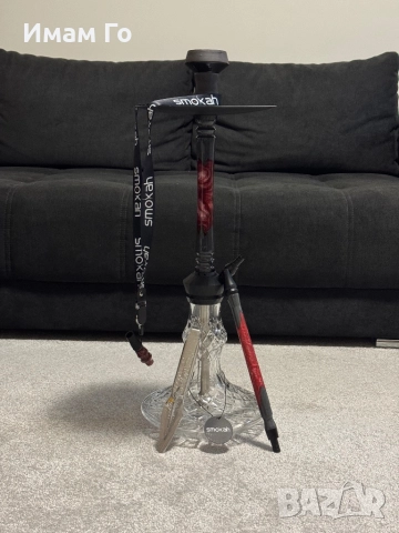 Smokah Diamond Series – Black/Red – ново премиум наргиле / shisha / hookah