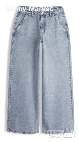 Дамско модерно дънки с широк крачол, снимка 4 - Дънки - 53506001