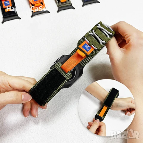 TACTICAL Каишка за Huawei Watch/Garmin/Xiaomi/Samsung/Apple/Amazfit, снимка 7 - Каишки за часовници - 50980802