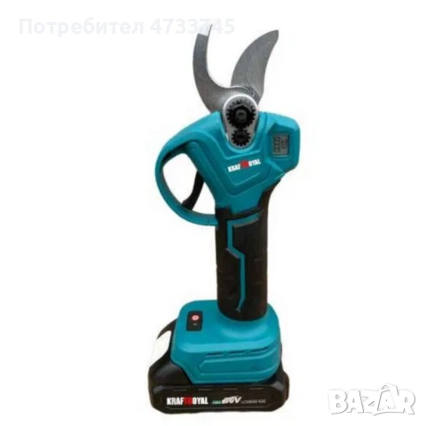 Комплект акумулаторна ножица KraftRoyal с 2 батерии и куфар — мощно и прецизно рязане, снимка 3 - Градинска техника - 53439074