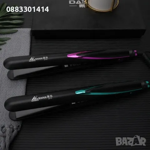 Преса за изправяне на коса с турмалинови керамични плочи, снимка 2 - Преси за коса - 47301232