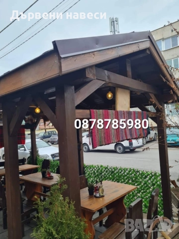 Изграждане на дървени навеси , снимка 12 - Ремонти на покриви - 49483225