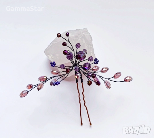 Украса за коса с кристали/ Бижута за коса/ Аксесоари за коса, снимка 6 - Аксесоари за коса - 46574048