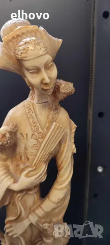 Китайска статуетка#1, снимка 4 - Антикварни и старинни предмети - 49296758