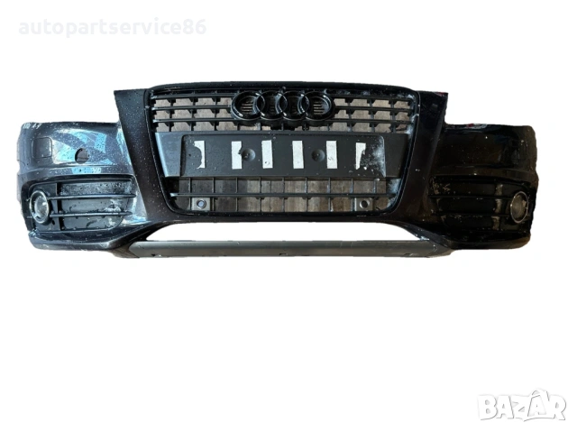 Предна броня черна S-line за Audi A4 B8, 1.8 TFSI, оригинална част, 2008 г.