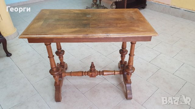 Антикварна дървена маса масив, снимка 6 - Антикварни и старинни предмети - 38773783