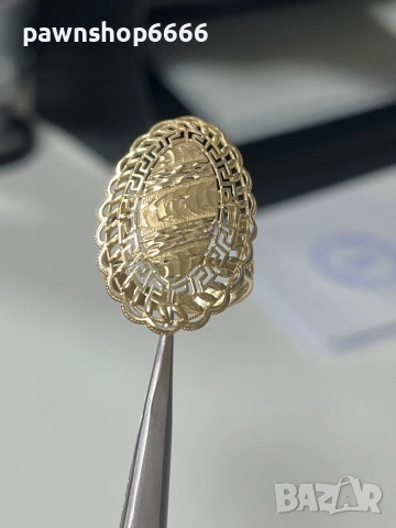 Златен пръстен 14К, снимка 4 - Пръстени - 52824994