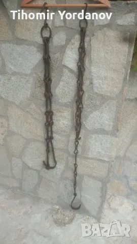 Верига за огнище -2 броя., снимка 11 - Антикварни и старинни предмети - 50276482