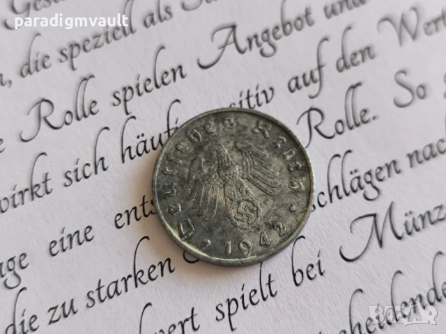 Трети райх - Германия - 10 пфенига | 1942г.; серия А