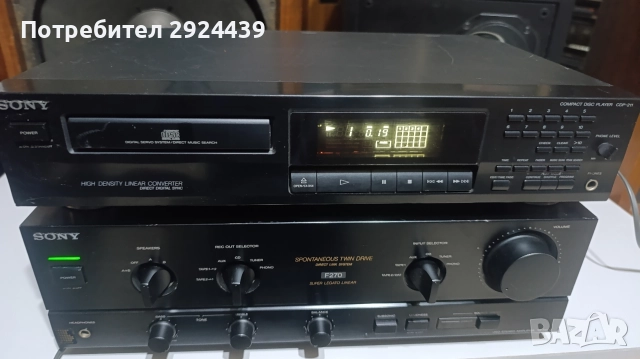 SONY TA -F270 SONY CDP-211, снимка 5 - Ресийвъри, усилватели, смесителни пултове - 52790543