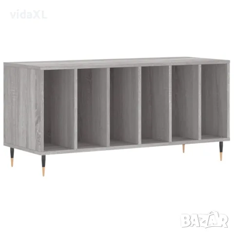 vidaXL Шкаф за винилови плочи сив сонома 100x38x48 см инженерно дърво, снимка 1 - Шкафове - 56148130