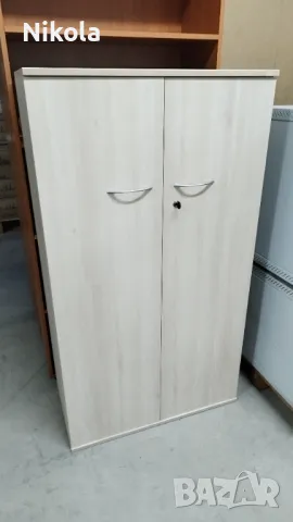 Офис шкаф - двукрил гардероб с рафтове 80/142/40 - 4 рафта, снимка 4 - Гардероби - 49263955