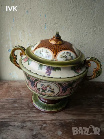 Антикварен VILLEROY & BOCH METTLACH, снимка 12 - Антикварни и старинни предмети - 49967320