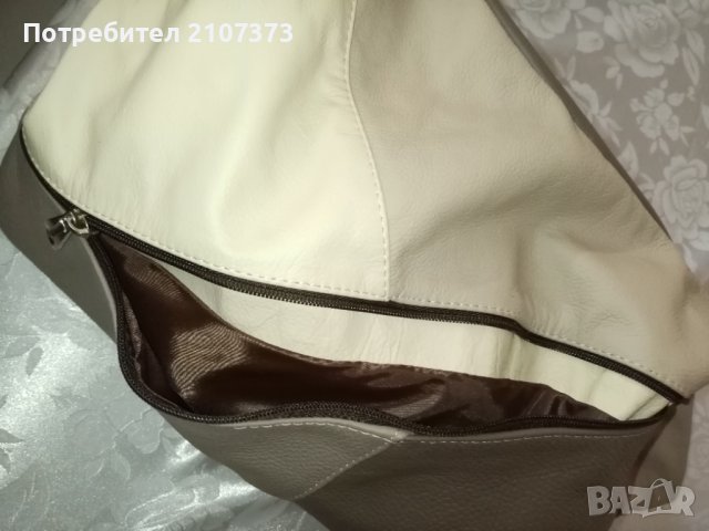 Продавам НОВА дамска чанта от естествена кожа , снимка 2 - Чанти - 41421609