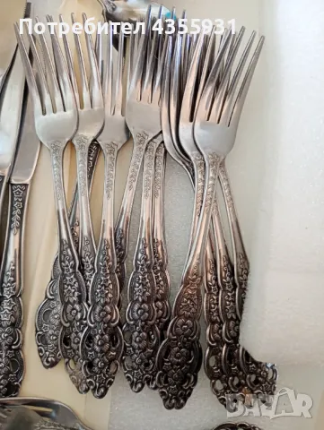 12 човека старинни немски прибори за хранене стари немски прибори за хранене , снимка 3 - Антикварни и старинни предмети - 49021471