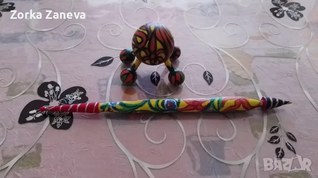 Вретено,изрисувано на ръка., снимка 5 - Антикварни и старинни предмети - 55750224
