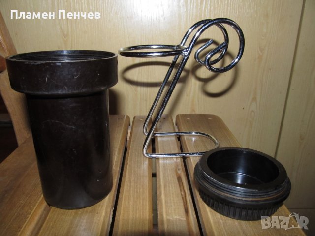 Метална стойка с  чаша., снимка 2 - Други - 39816691