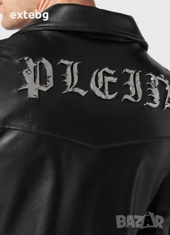 PHILIPP PLEIN оригинално ново рокерско кожено яке XXL, снимка 3 - Якета - 55878208