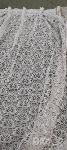 Дантелено перде* С перделък* Готово за окачване