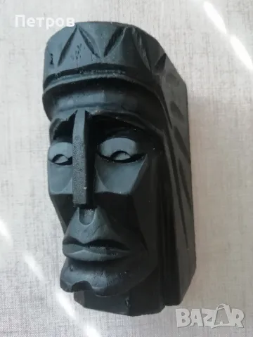 Тотем -Стилизирана глава/дърворезба, снимка 3 - Статуетки - 47228085