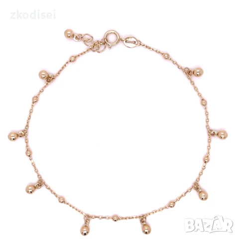 Златна дамска гривна 1,60гр. 18,0см. 14кр. проба:585 модел:32283-6, снимка 1