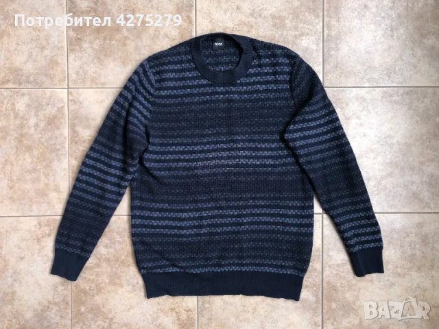 BOSS Kamolo Sweater памучен пуловер L, снимка 3 - Пуловери - 49364568