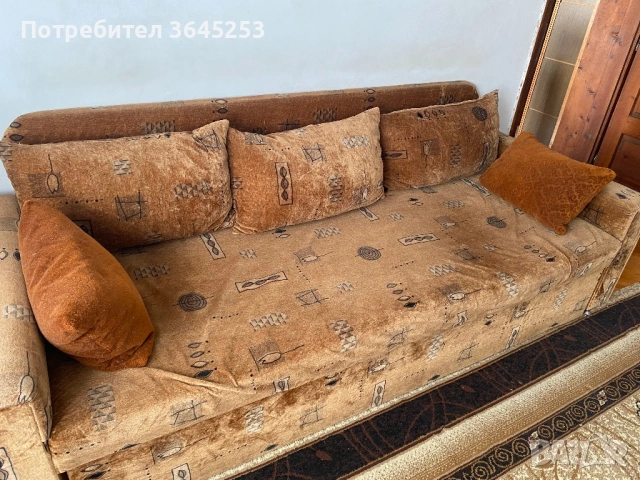 Триместен диван трапезария, снимка 2 - Дивани и мека мебел - 53634617