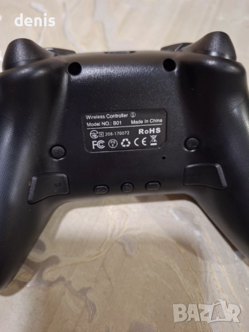 Безжичен контролер, съвместим със Switch Lite/OLED/PC, Bluetooth, RGB, LED 9 цвята, регулируемо турб, снимка 5 - Аксесоари - 52871255