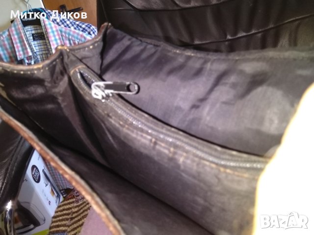 Marc Chantal маркова френска чанта за през рамо женска от естествена кожа 26х26х12см, снимка 14 - Чанти - 41496152