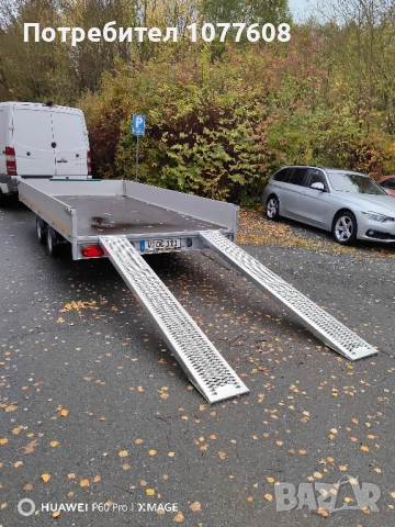 Ремарке/Платформа EDUARD 2700кг в комплект с пътеки, снимка 2 - Ремаркета - 51890328