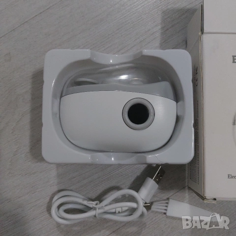 Професионална електрическа нокторезачка 2-в-1 M-USB004 с LED светлина и USB зареждане, снимка 2 - Други - 53232306