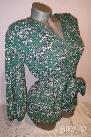 Елегантна блуза р-р S/М, снимка 3 - Блузи с дълъг ръкав и пуловери - 41716084